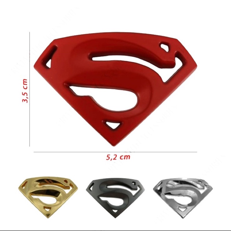 Sticker SuperHero Superman Full Metal-Kecil