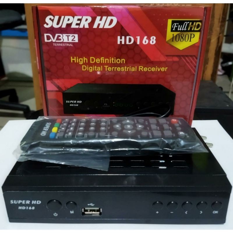 STB SET TOP BOX FULL HD SUPER HD 168 BISA DONGLE WIFI YOUTUBE