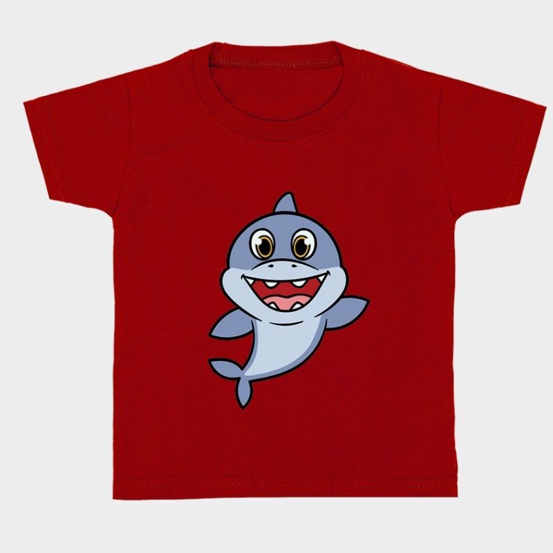 Baju kaos anak 1-12tahun ShARK cowok cewek