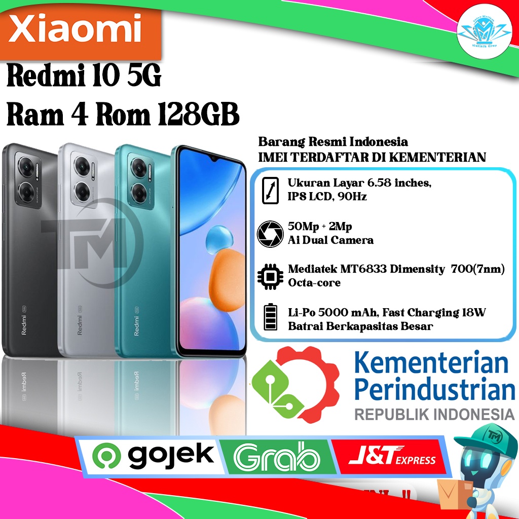 XIaomi Redmi 10 5G Ram 4GB / 6GB Rom 128GB