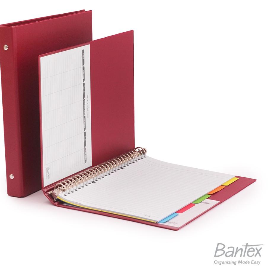 

Hadir Baru Bantex Binder Note B5 26 Ring Besi Loose Leaf Multiring Binder Maroon 1326 14