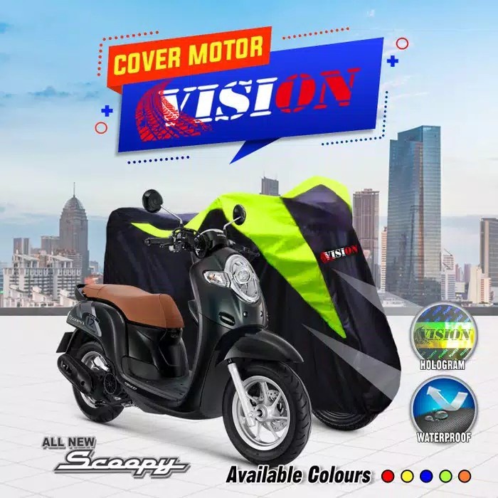 COVER SARUNG MOTOR HONDA SCOOPY WATERPROOF ANTI AIR KUALITAS OUTDOOR