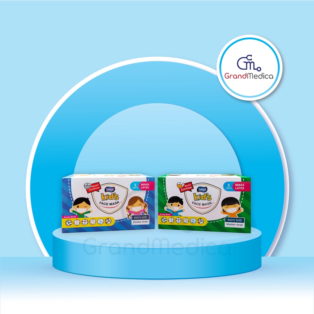 Masker Earloop Anak Sensi isi 40 / Masker Anak Sensi