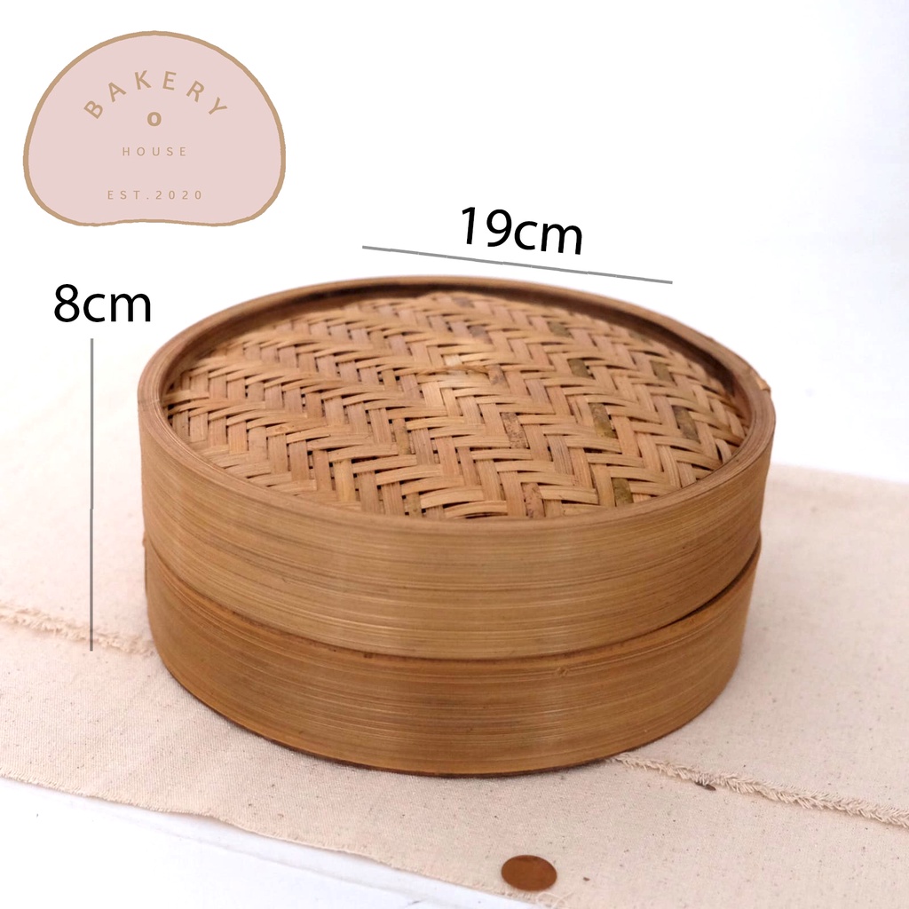 NEW // KLAKAT DIMSUM BULAT / WADAH DIMSUM / KUKUSAN DIMSUM 19cm / KLAKAT BAMBU