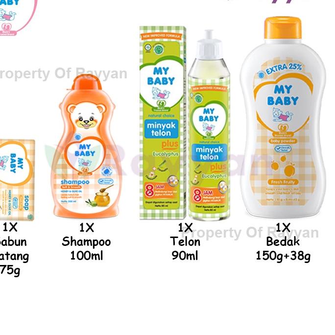 Terkini [MP]Paket My Baby 4 Pcs|My Baby Bundling|Mb-C|Paket Mandi Baby|Paket Hemat|Perlengkapan Bayi