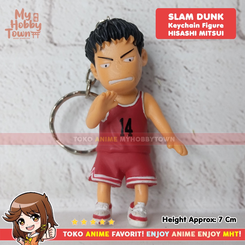 Gantungan Kunci Figure Anime Slam Dunk Sakuragi Hanamichi Akagi Takenori Rukawa Kaede Akira Sendoh Nobunaga Kiyota Haruko Akagi Hisashi Mitsui