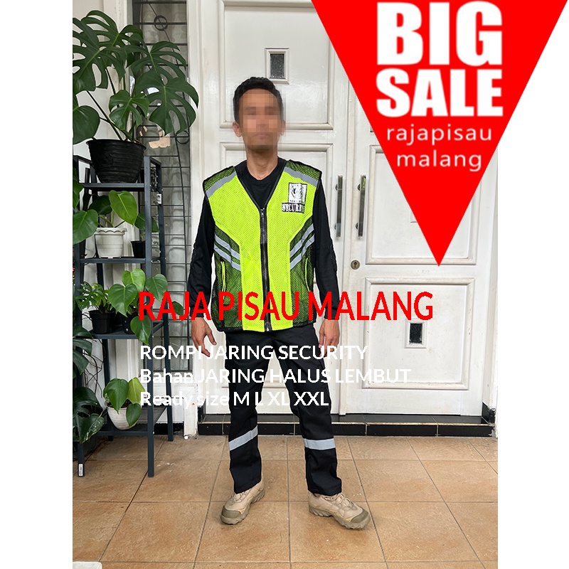 ROMPI JARING HITAM Rompi Security/Satpam Terbaru | Rompi Satpam Terbaru | Rompi Security Tebal | Double Mesh | Bisa COD SECURITY