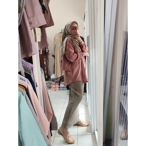 TUNIK CRINKLE AIRFLOW RUFFLE / TUNIK POLOS
