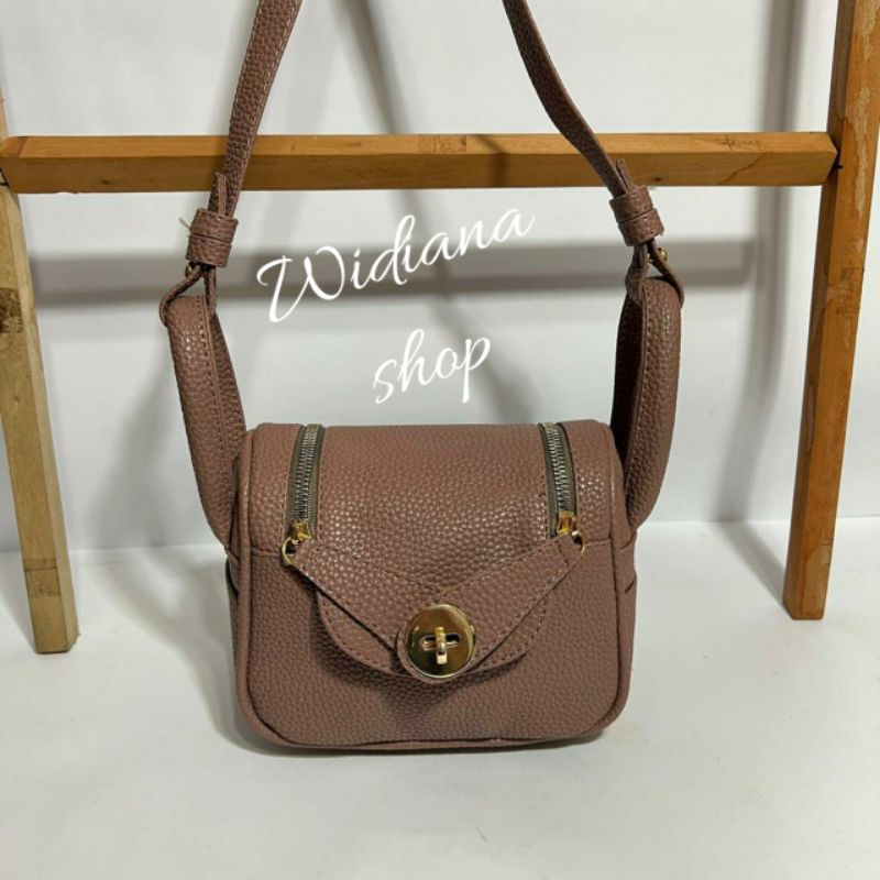 Tas Wanita Selempang Manika Mini kulit Jeruk Fashion Wanita Kekinian