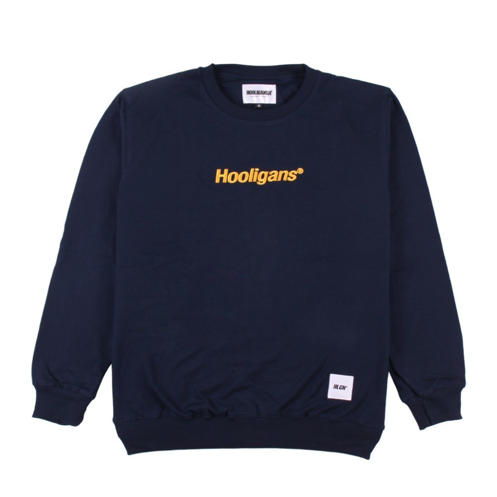 Crewneck premium Hooligans Navy Terbaru