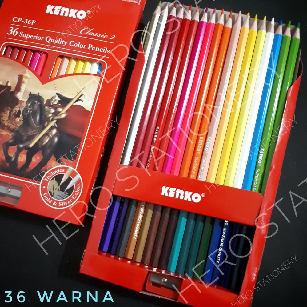 

New - Pensil Warna Kenko Set 36 Warna Cp-36F ..