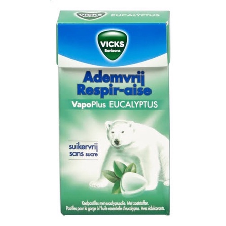 

Permen Vicks Borbons Suikervrij ORI Europe