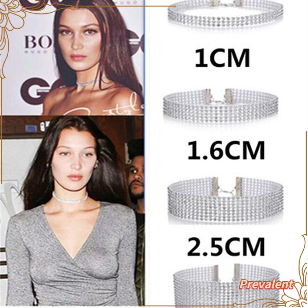 Preva Kalung Hadiah Hari Valentine Elemen Leher Diamante Choker Collar