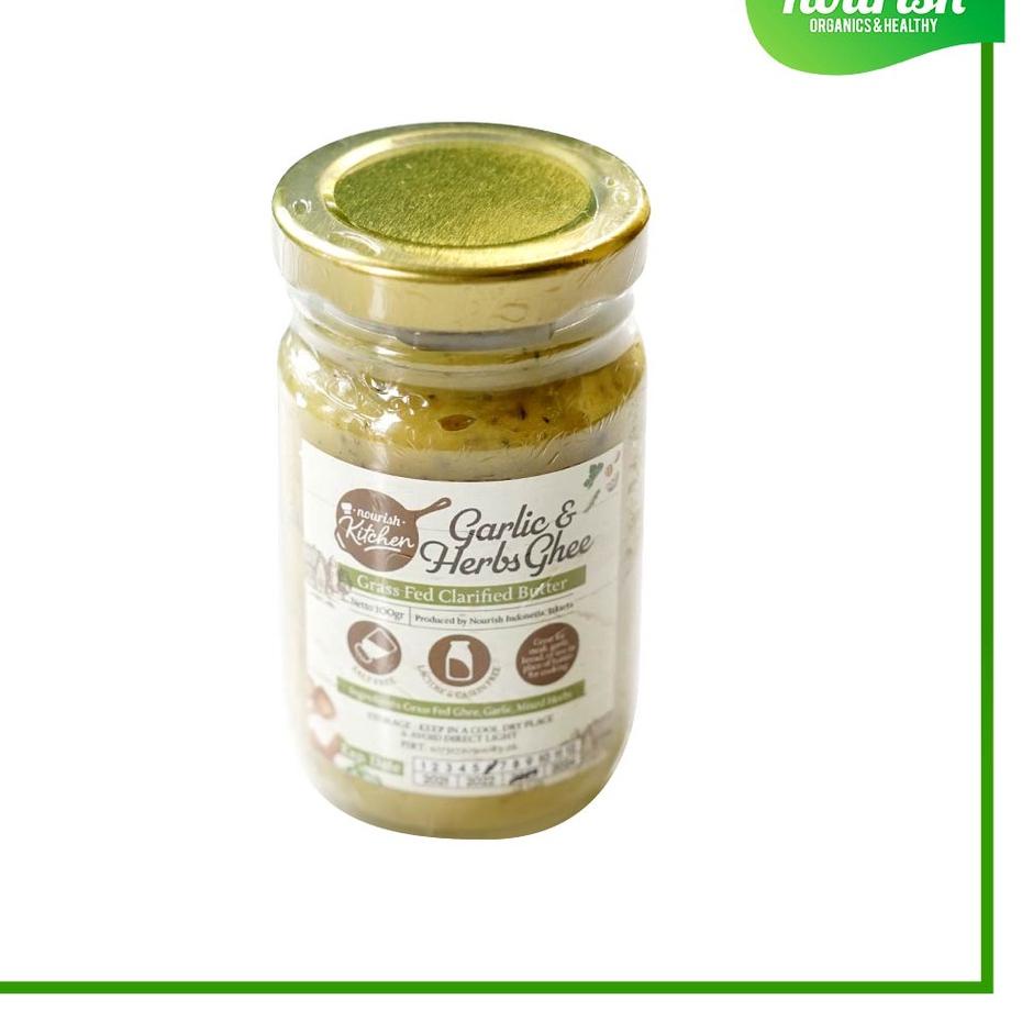 

[KODE PRODUK EQ7TC9765] Ghee Garlic & Herbs (Grass Fed Ghee Clarified Butter) 100 gr