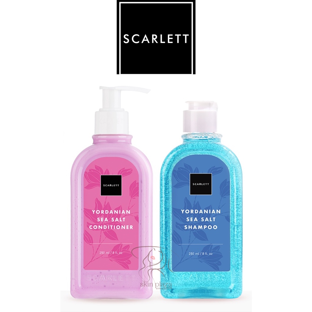 Scarlett Whitening Yordanian Sea Salt Shampoo Conditioner BPOM