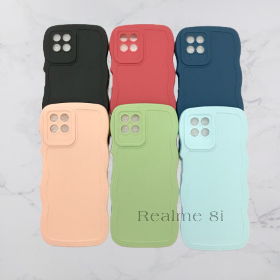 CASE REALME 8i - SOFTCASE SILIKON GELOMBANG WAVY PRO CAMERA - GA