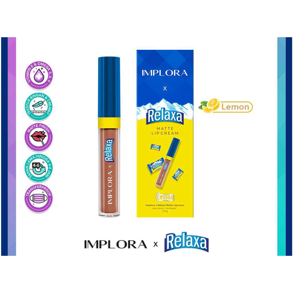 [ IMPLORA ] Lip Cream Matte Relaxa Special Limited Edition BPOM