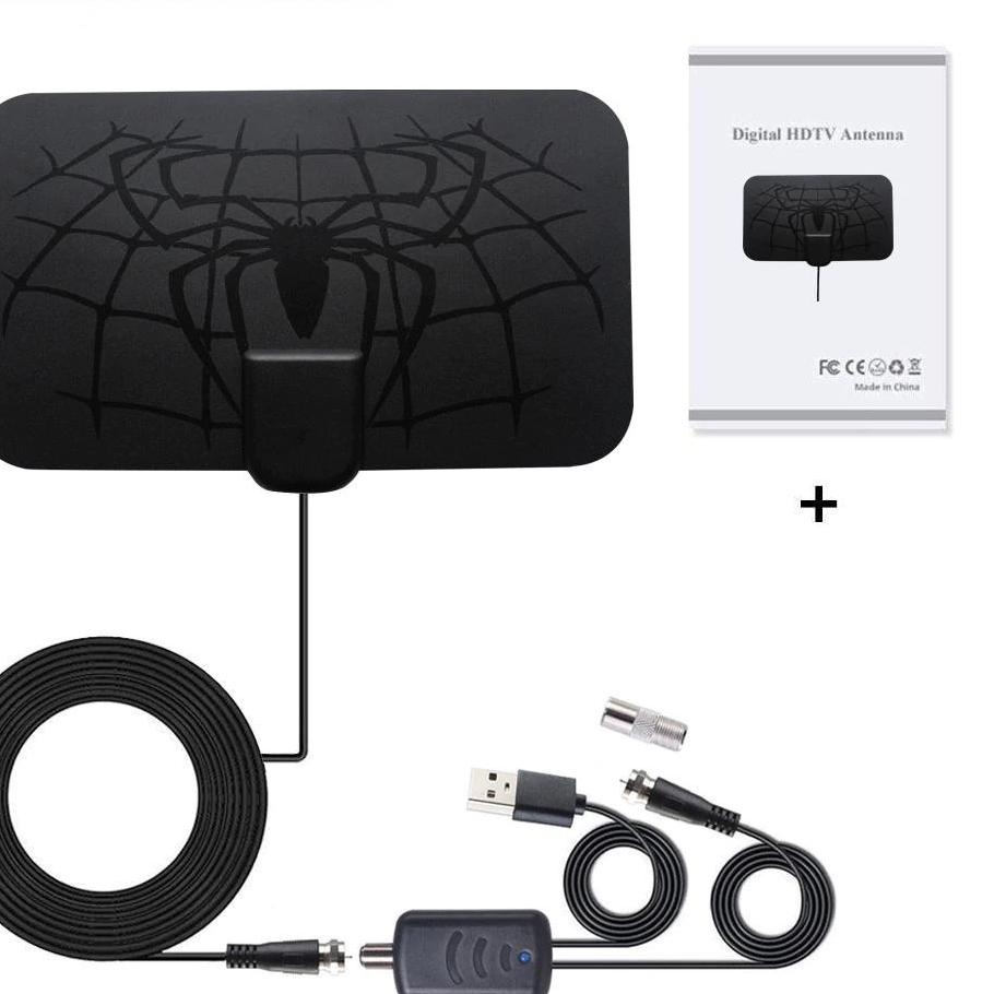 Termurah Antena TV Digital DVB-T2 High Gain 25dB with Signal Booster Amplifier TFL-D146 D139 Taffwar