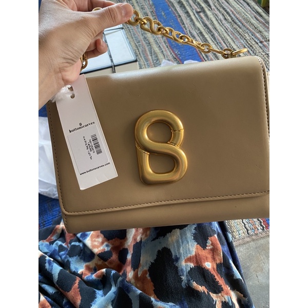 buttonscarves bag alva light tan❌sold❌