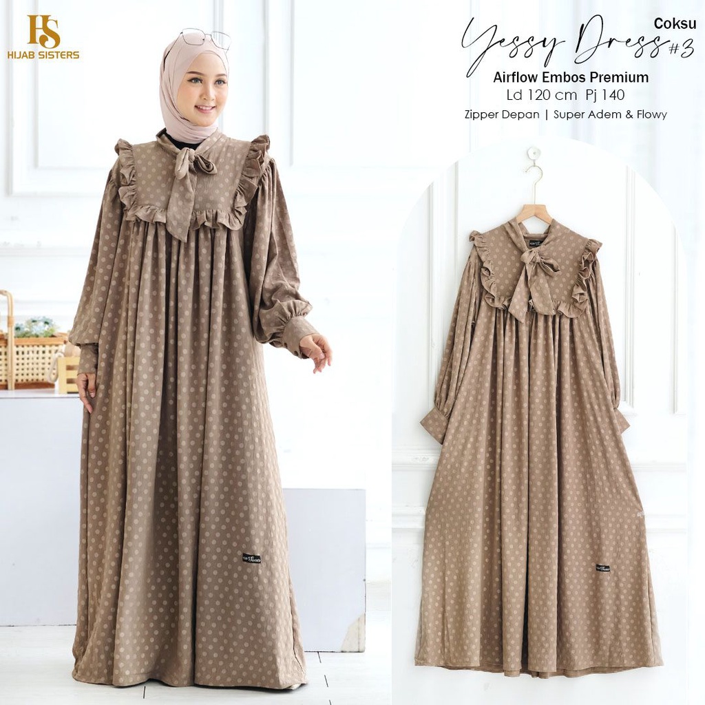 YESSY DRESS #2 #3 GAMIS ORI HIJAB SISTERS