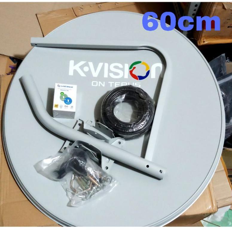 ↜ Antena parabola 60cm k-vision lengkap tanpa receiver ⇲
