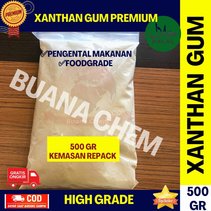 

Xanthan Gum 500 Gram Food Grade Halal / Xantan gum / Pengental Makanan