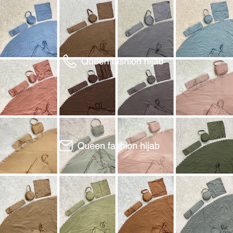 NEW READY COD | [NEW BISA COD] Set Mukena Silk Elegan dewasa premium travelling Dewasa 2in1 bisa untuk hampers dan seserahan