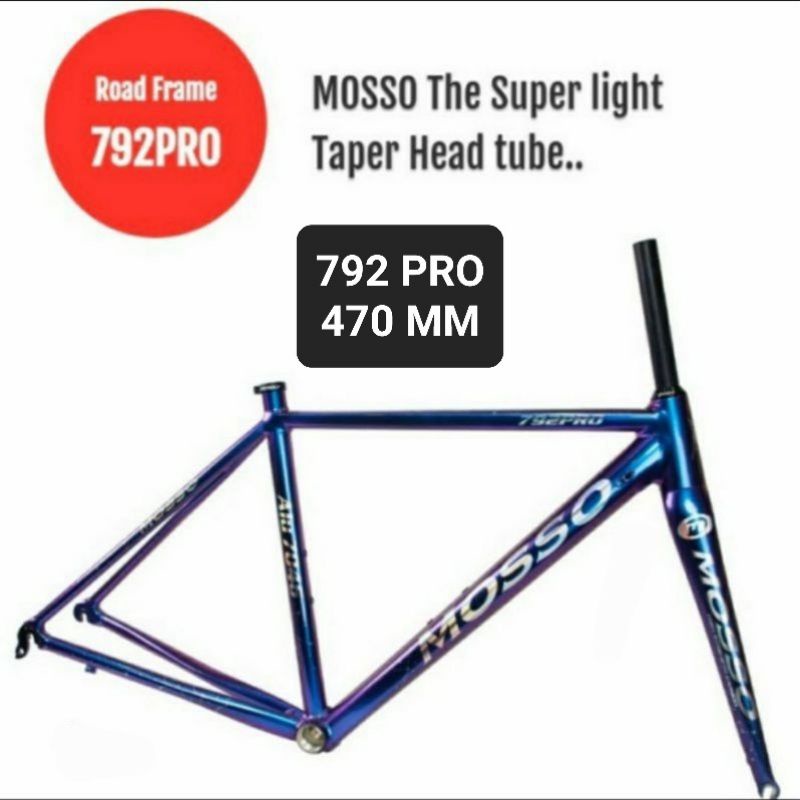 FRAME MOSSO 792PRO CAMELEON UKURAN 470MM 47CM . RANGKA SEPEDA BALAP ROADBIKE ROAD BIKE MOSSO 792 PRO 47 CM 470 MM