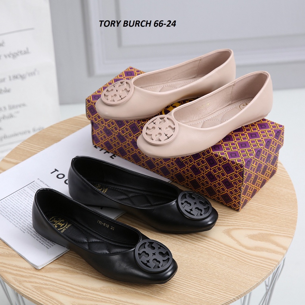 SEPATU WANITA KULIT FLAT SHOES 66-24