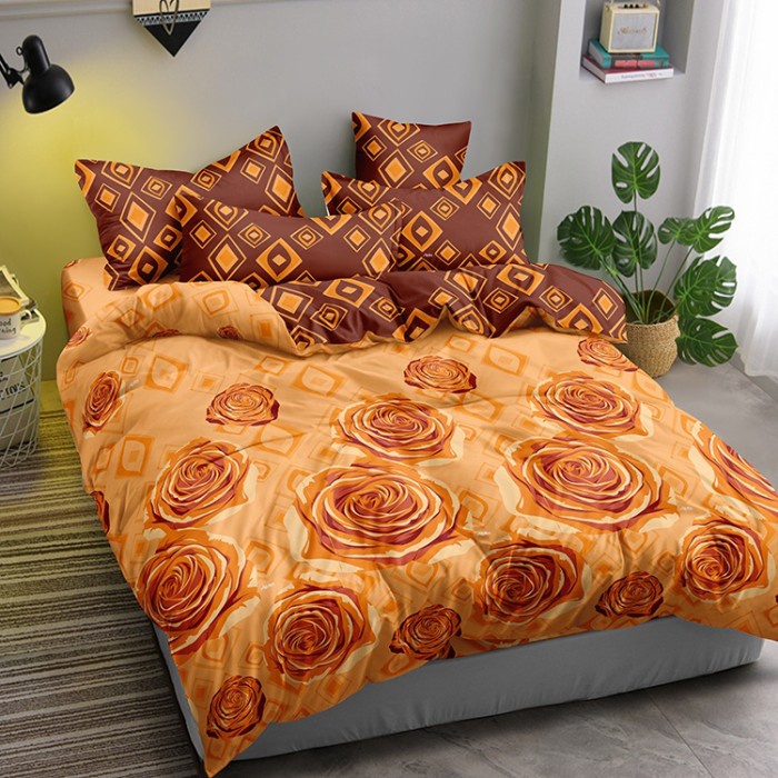 ALOHA - Bedcover Set King Flat Aloha Torino 180x200 cm {Property Off Liliy Grosir Sprei Jakarta}