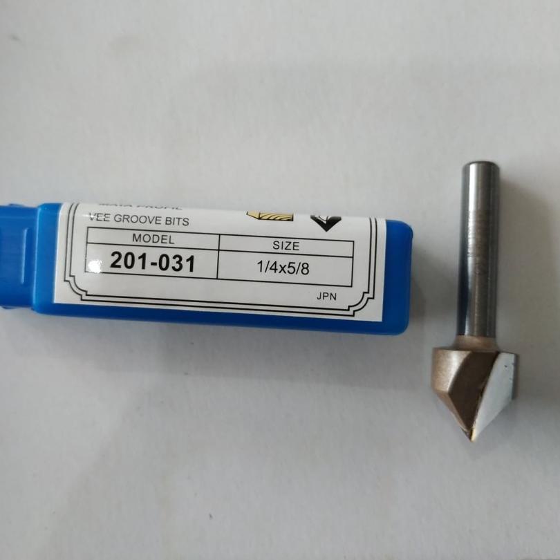 Terlaku Solid mata router Vee Groove ACP mata trimmer