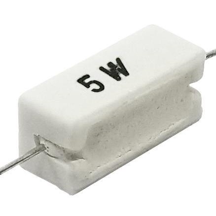 Resistor Kapur 5w 5watt 1,2kiloohm J 5W 1.2K 1K2 OHM RESISTOR 5 WATT