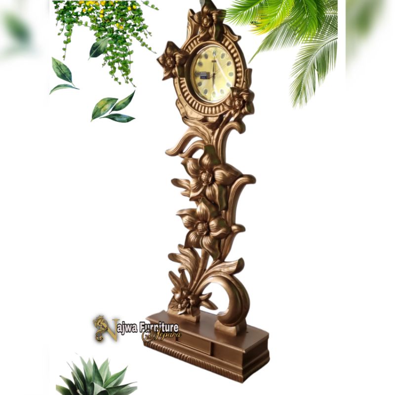 LEMARI JAM JATI JAM DINDING JAM HIAS MEWAH