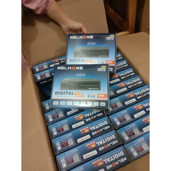 (Bisa COD) STB Set Top Box Welhome DVB T2 02 Digital TV Reciver Penangkap Siaran TV Digital