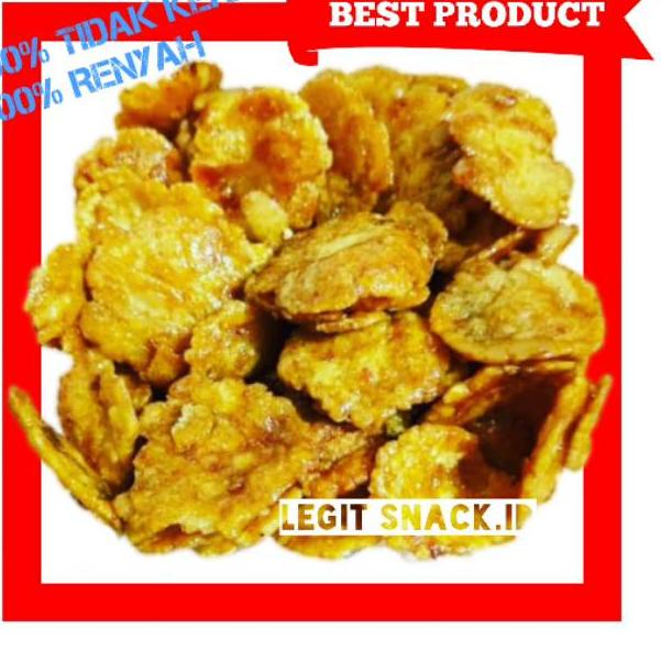 

(PROMO JYI39) 500Gr Emping Manis Tipis Tidak Keras / Kripik Belinjo / Keripik Emping Mini Kecil Melinjo Manis ✡