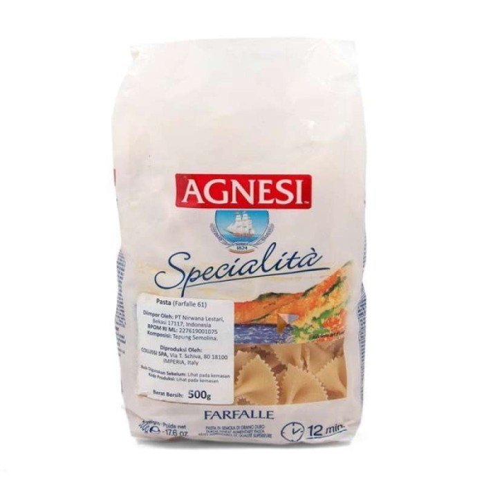 

Agnesi farfalle 61 500gr