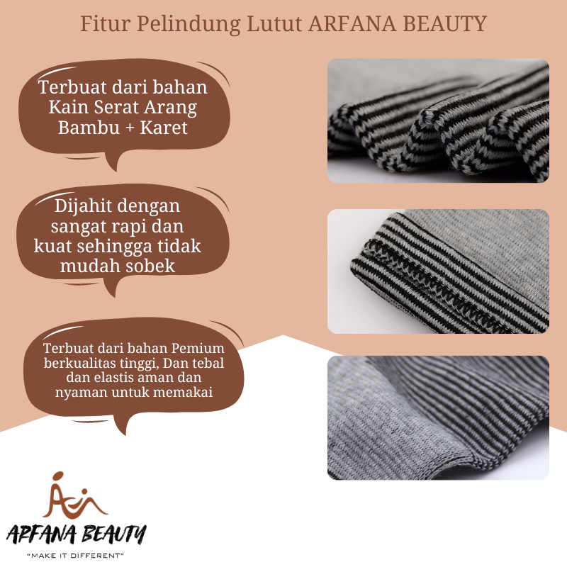 Deker Kaki Anti Rematik Korset Lutut Bahan Serat Arang DEKER BAMBOO Ukuran 15x24 Cm CHS-0503