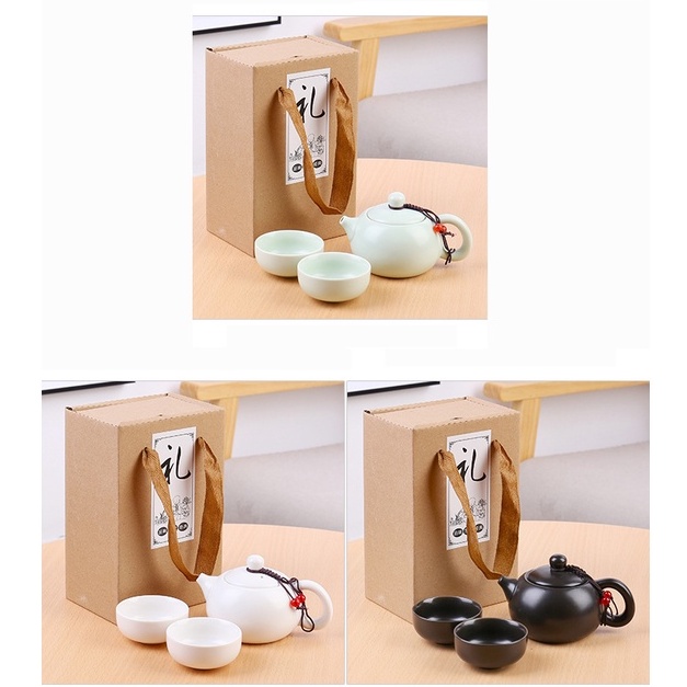 Chinese Tea Pot Set 4 in 1 / Teko Cangkir Teh Set / Cangkir Set Keramik / Teko Keramik Set Cangkir / Teko Set Keramik / Gelas Set Murah Teko / Souvenir Gift Classic Gift Box