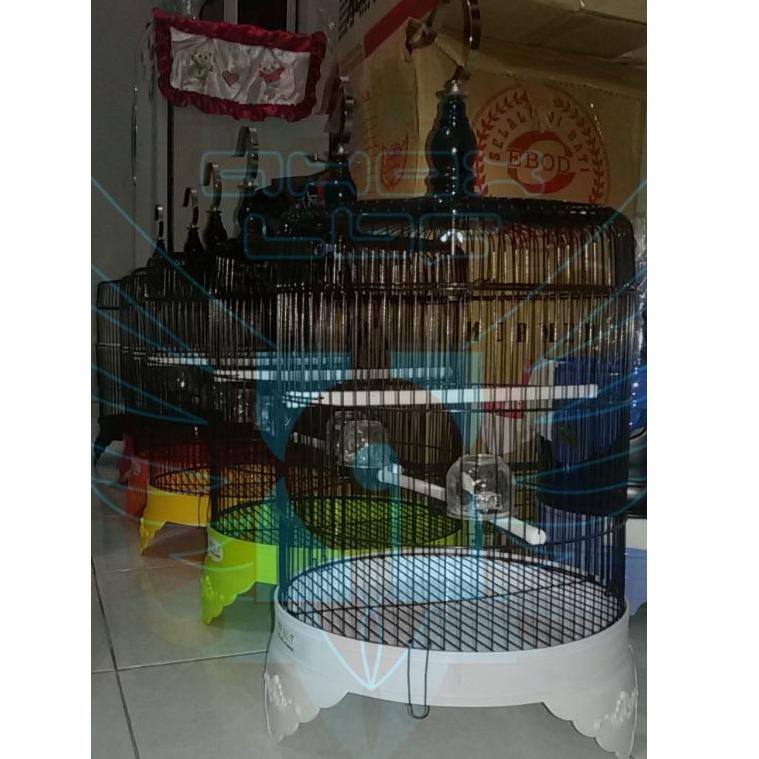 ョ sangkar lovebird kenari perkutut kubah datar pendek merk my best ✓