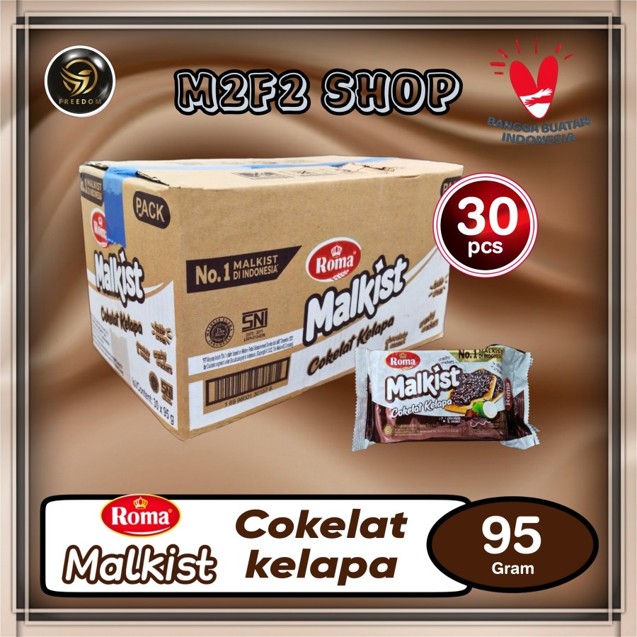 

Roma Biskuit Malkist Krim Cokelat Kelapa - 95 gr (Kemasan Karton)