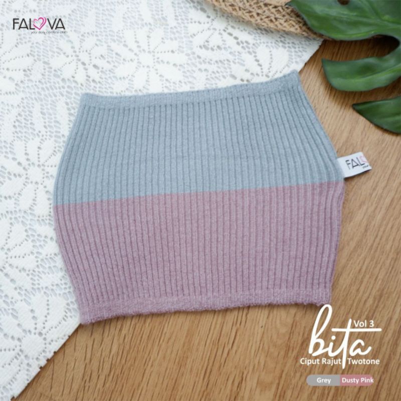 Bita Ciput Rajut Two Tone by Falova
