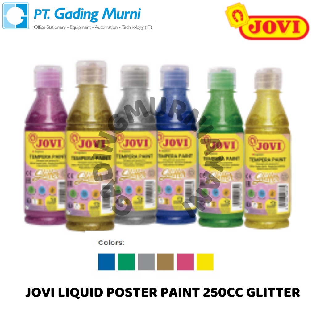 

JOVI LIQUID POSTER PAINT 250CC GLITTER