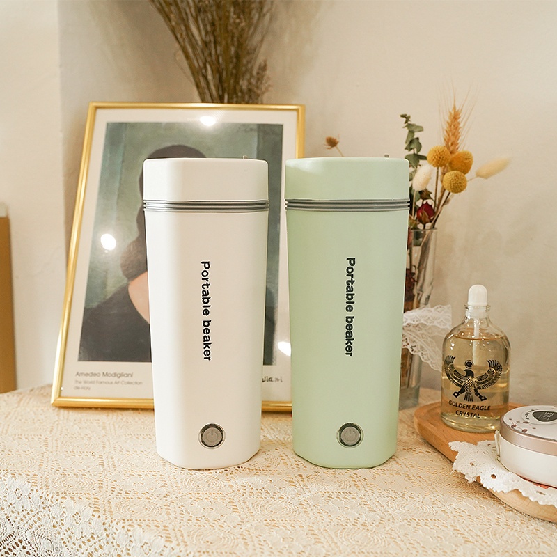 Pemanas Air Listrik Rumah Mobil Electric Thermos Kettle Portable 450 mL Portable Dengan Pemanas