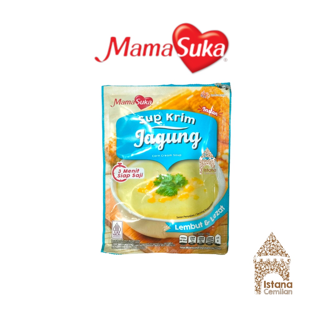 MamaSuka Sup Krim Jagung / Ayam / Jamur Instan 55 Gram