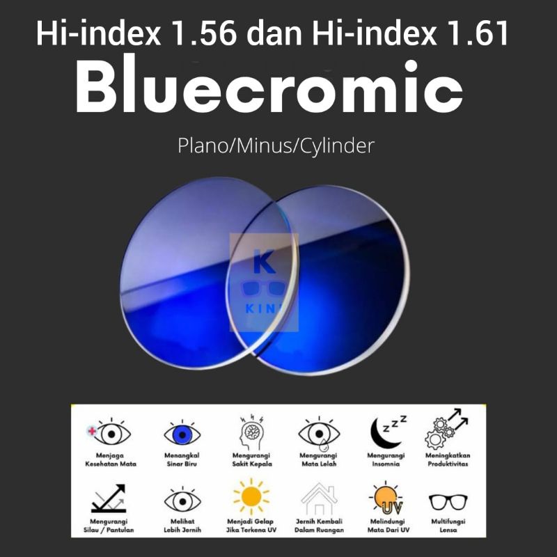 Pembuatan Lensa Bluecromic 3in1 Hi-index 1.56 dan 1.61 (Blueray Photocromic Anti UV) Anti radiasi si