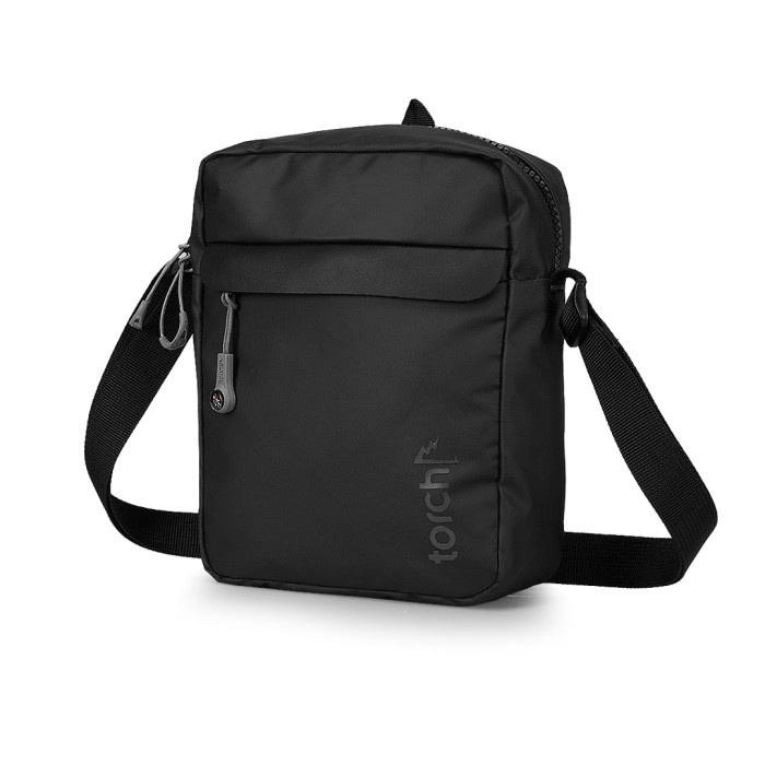 tas selempang Torch Tas Selempang Bahu Pria Wanita - Sling Bag Travel Pouch Namhae - Hitam(E2X1) sli