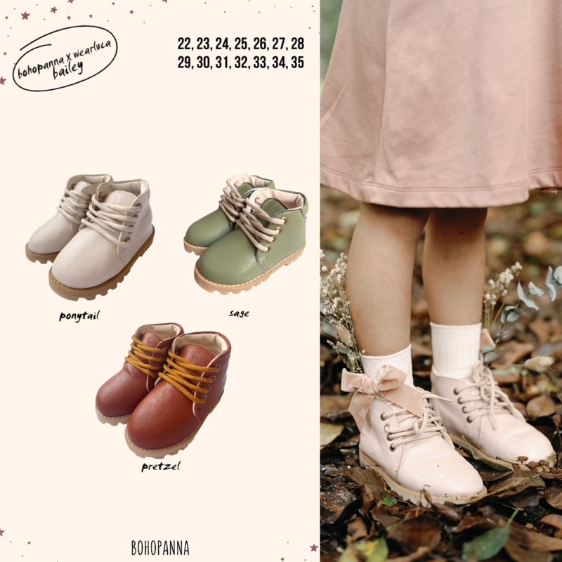 Bohopanna Wearluca Bailey Sepatu Boots Anak Unisex 22-35
