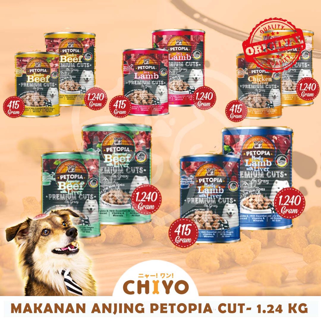 MAKANAN ANJING PETOPIA CUT 1.240 KG ( DOG FOOD )