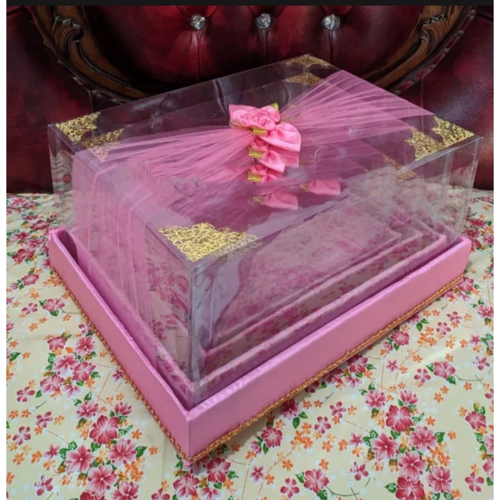 Jual Kotak Seserahan Pernikahan Set Lengkap Isi 4 Box Hantaran Parcel Mika Unik Kekinian 8163