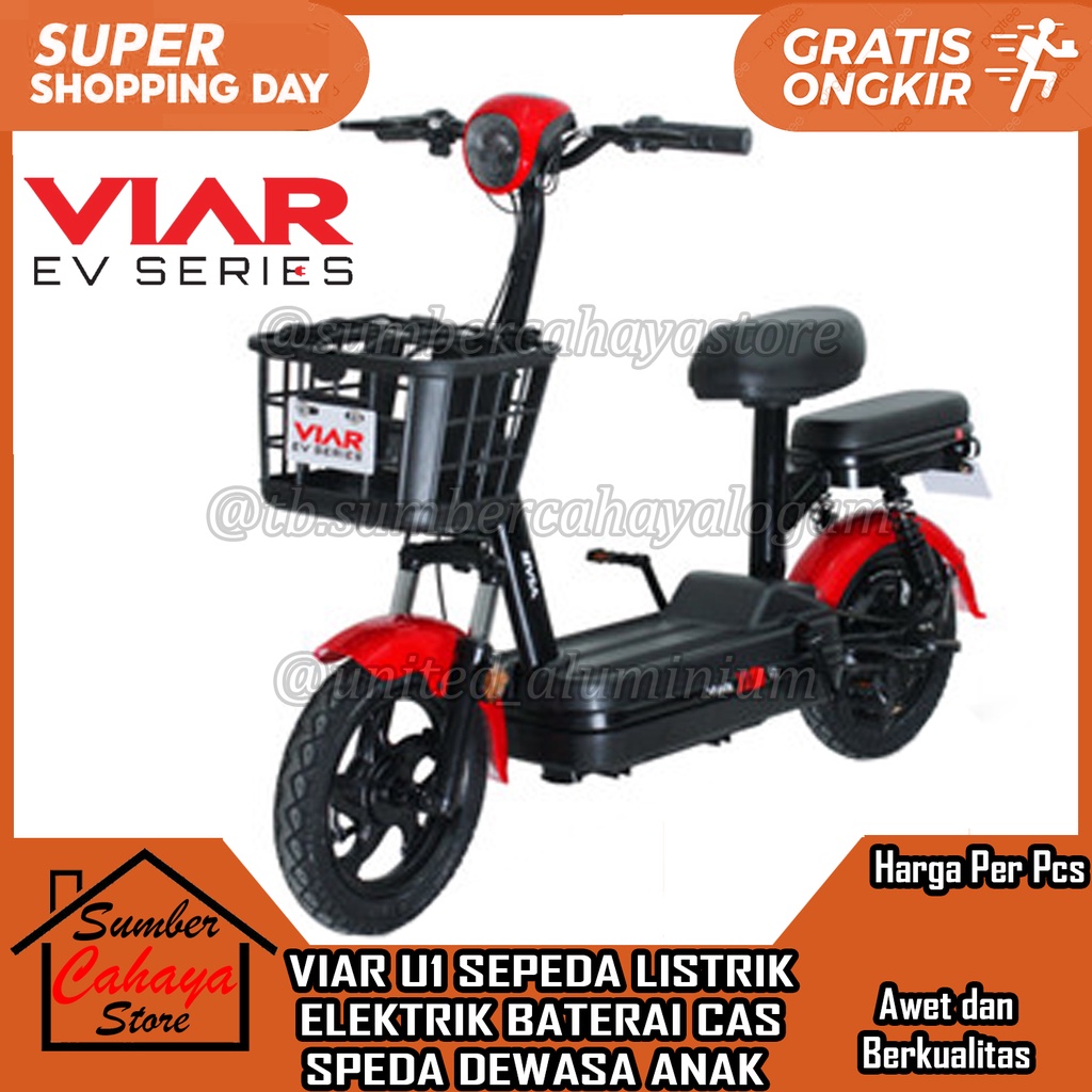 VIAR U1 SEPEDA LISTRIK LISTERIK ELEKTRIK ELEKTERIK CHARGER BATRAI BATRE BATERAI BATREI CAS CASAN CHA